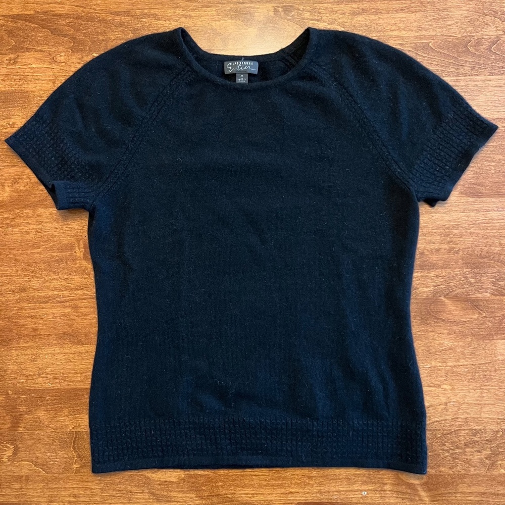 Classiques Entier Cashmere Sweater Top Short Sleeve M